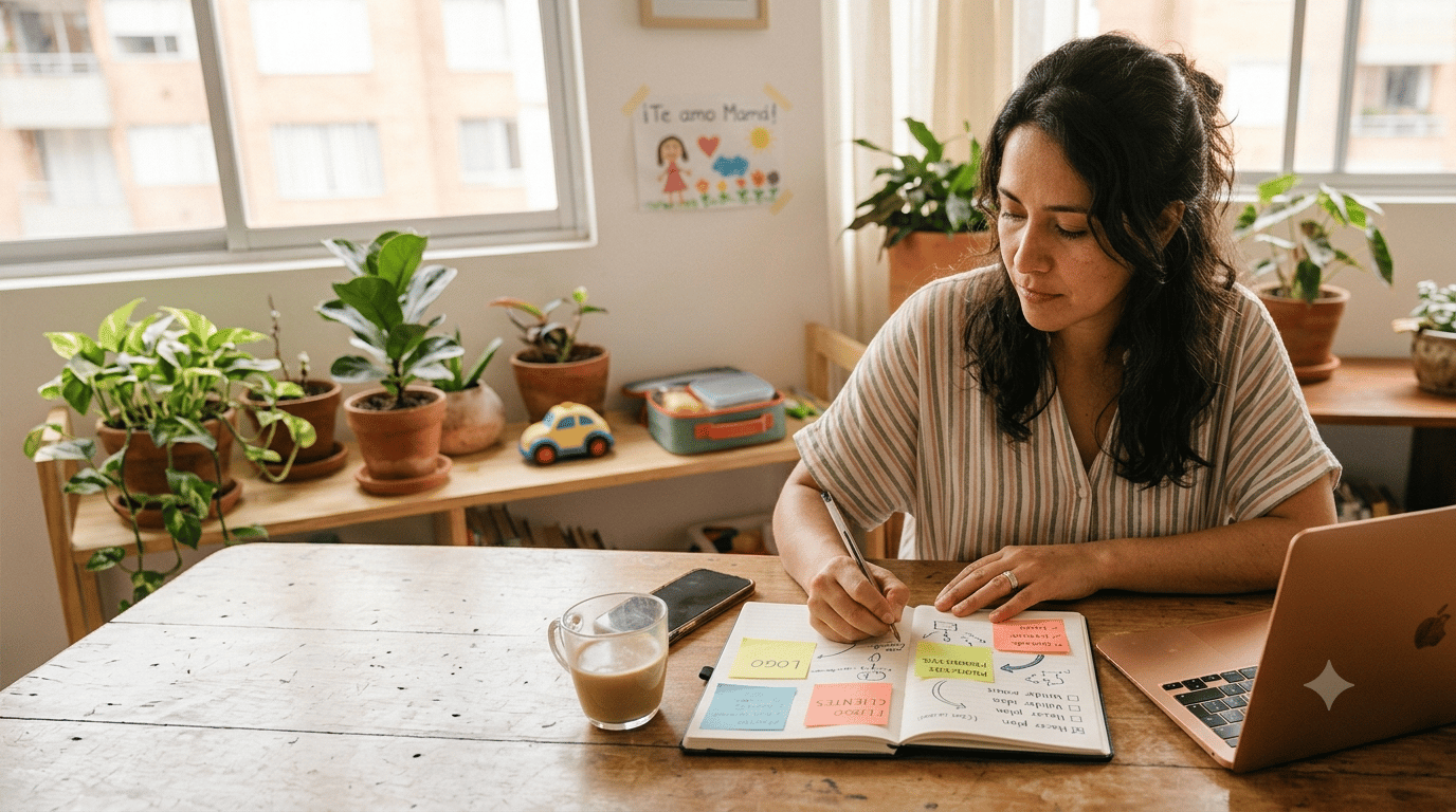 Una mamá latina emprendedora